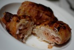 chicken cordon bleu (sub pork belly for bread)